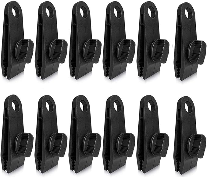Tarp Clips, Tent Clip,Heavy Duty Thumb Screw, Tarp Clamps Lock Grip