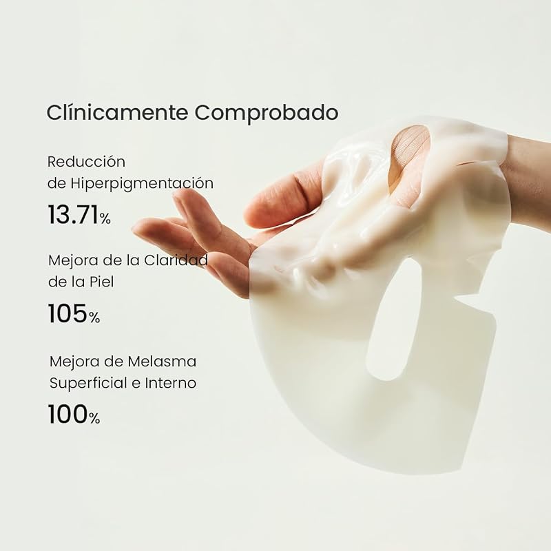 Mascarilla Radiant Vita C con Niacinamida: Mascarilla Facial de Hidrogel Nocturna, Iluminadora y Correctora de Tono, Skincare Coreano, 4 unidade