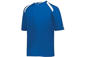 Holloway Clubhouse Short Sleeve Pullover Cage Jacket - Stretch Mesh, Quarter Zip, Low Profile Collar