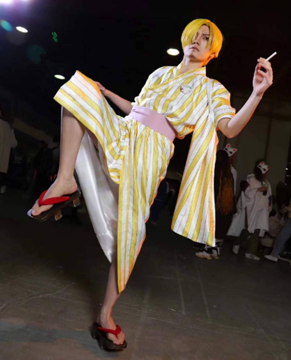 Amazon サンジコスプレ服セット ヴィンスモーク サンジコースプレ服 和の国 サンジ着物 サンジコスプレチーム アニメ 漫画 S 女性 ｍ コスプレ 仮装 通販