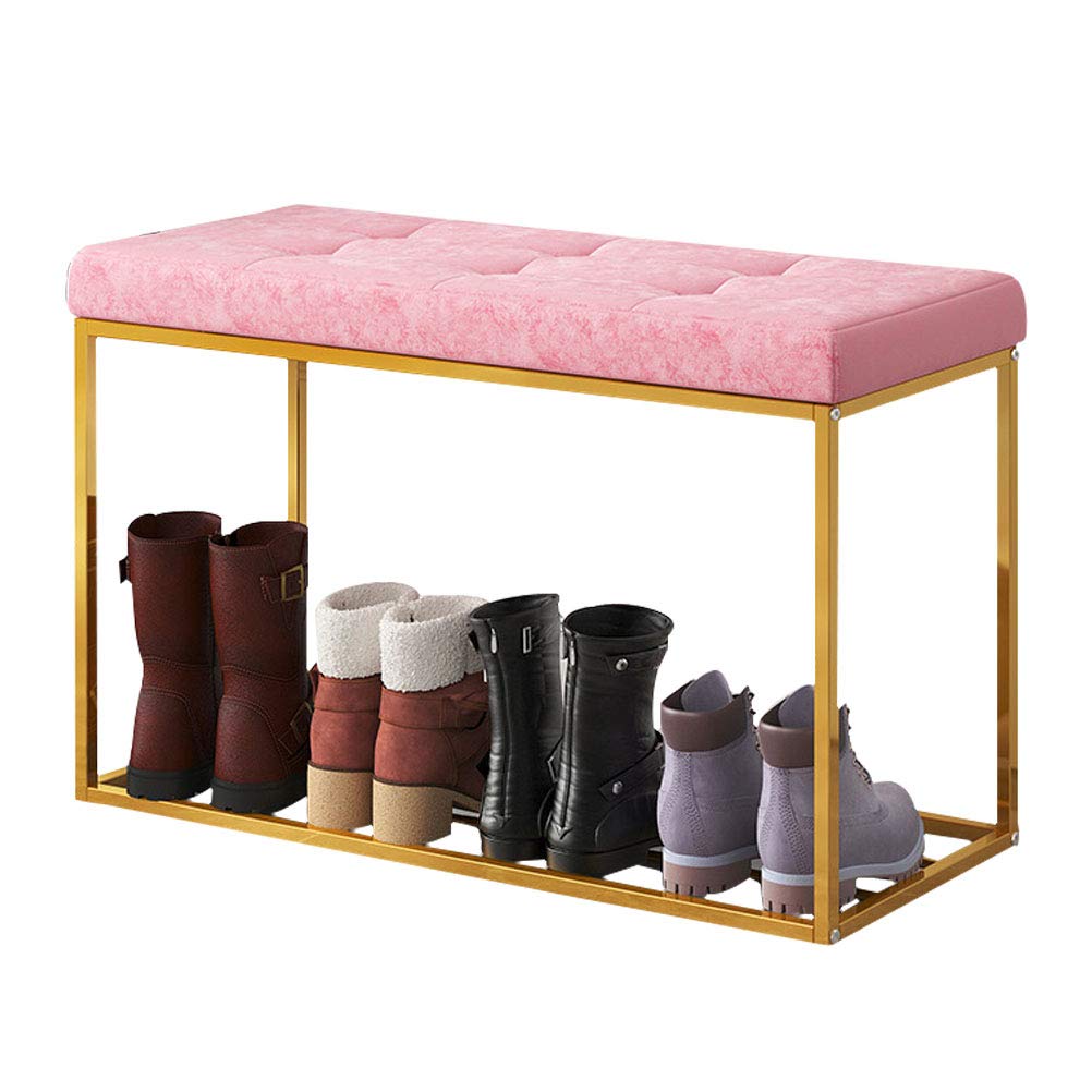 Best Shoe Rack Bench Pink