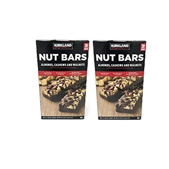 Kirkland Signature Nut Bars 1.4 oz, 30count (Pack of 2