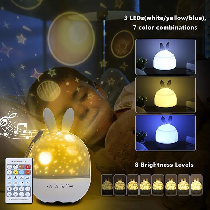 Sanblogan Veilleuse Projecteur Veilleuse Led Enfant Lampe Musicale Led Ciel Etoile Enfant Lampe Avec 7 Films Projection Rotatif A 360 Galaxy Projecteur Pour Enfants Filles Anniversaire Fete Cadeaux Lampadaires Eclairage Pour Enfants Faircertification Com