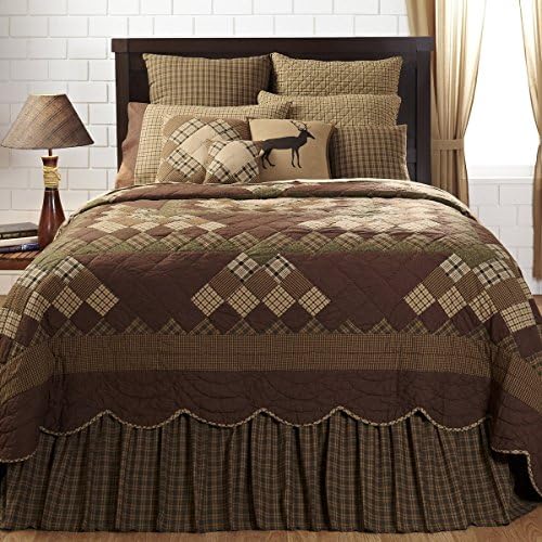 Barrington King Quilt Bundle - 6 Piece Set. Set Contents: 1 King Quilt (97 x 110), 2 Luxury Shams (21 x 37), 1 King Bed Skirt (80 x 78), 2 Euro Shams (26 x 26)