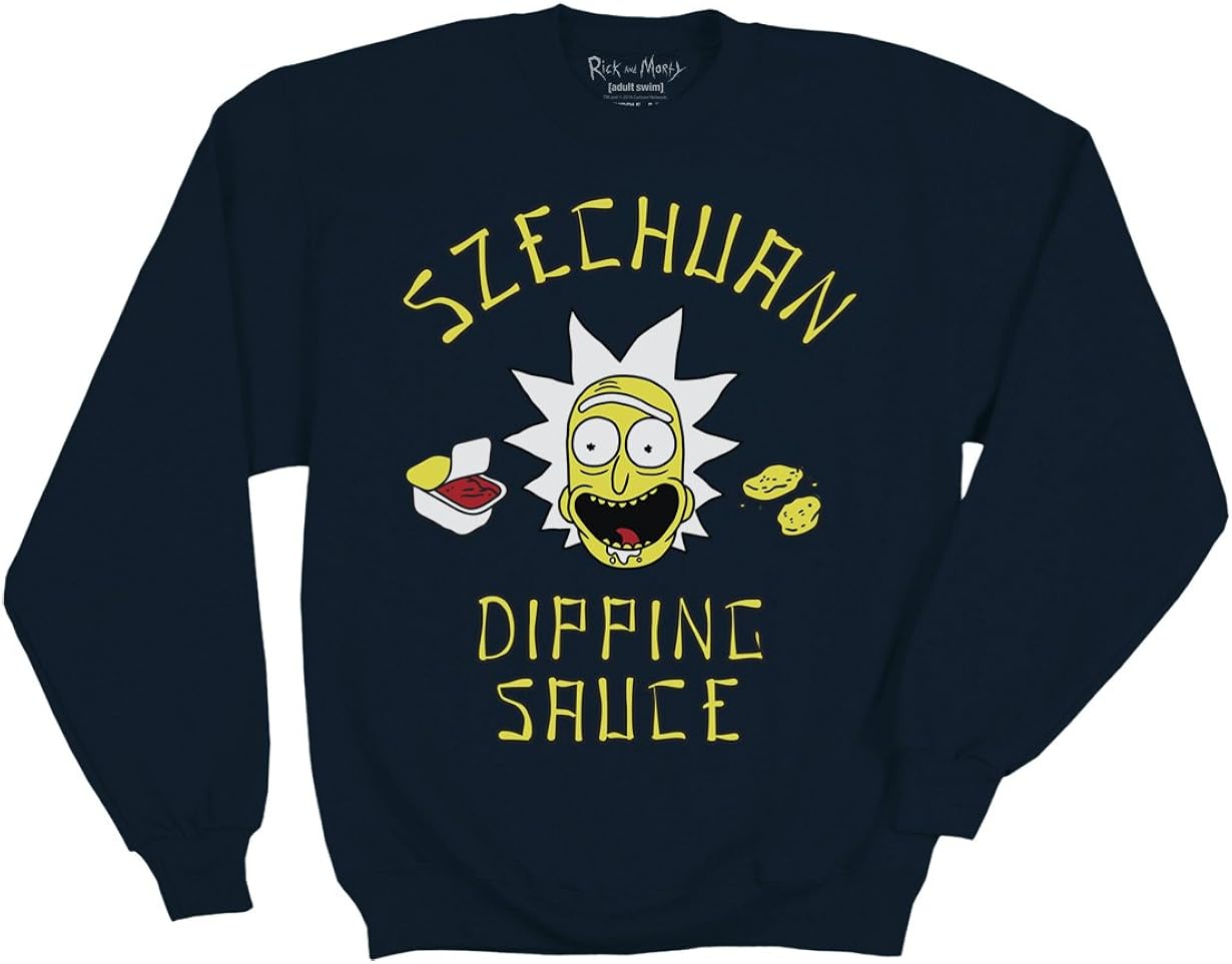 Ripple Junction Rick and Morty Szechuan Dipping Sauce Adult Sweatshirt