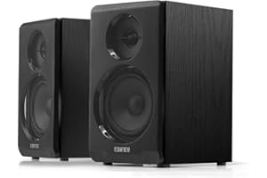 Edifier R33BT Active Bluetooth Computer Speakers - 2.0 Bookshelf Speaker - Powered Studio Monitor, Black - Pair