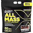 ALLMAX ALLMASS, Chocolate - 5 lb - Advanced Muscle Gainer - Up to 80 Grams of Protein Per Serving - 5:1 Carb-to-Protein Ratio - Zero Trans Fat - Up to 24 Servings