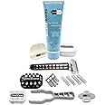 Deluxe Omnishaver Kit - The Fastest Way to Shave Head, Legs, Arms, Body | An Alternative to Disposable Shaving Razors Self Cleans & Strops During Use with Shave Butter & Replacement Cartridges - Black