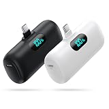 [2-Pack]Portable Charger for iPhone 17/16/15,Mini Power Bank 5000mAh PD USB C Portable Phone Charger,Travel Essential Battery Pack for iPhone 17/17 Air/16/16 pro/15/15 pro Max/Android/Samsung/Moto/LG