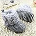 Weixinbuy Baby Girls Knit Soft Fur Winter Warm Snow Boots Crib Shoes