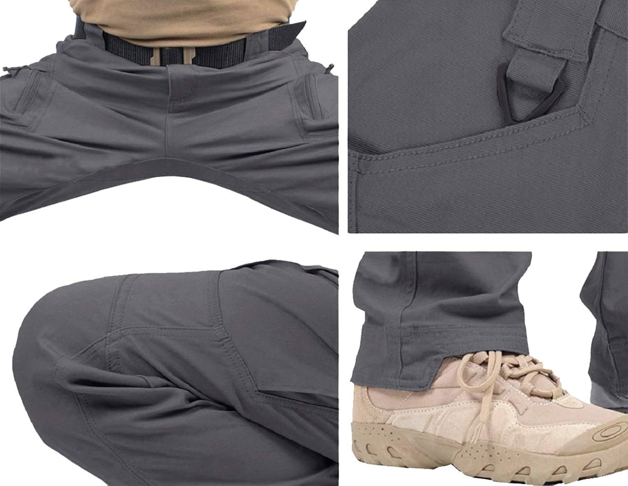 TACVASEN Men's Outdoor Tactical Pants Lightweight Assault Cargo Casual Cotton Pants: Clothing