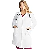 Healing Hands Lab Coat For Woman Faye White Coat with 5 Pockets, Moisture Wicking and 2-Way Stretch 5161