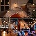 Grezea Globe String Lights G40 25Ft with 25+2 Clear Bulbs Patio Lights for Indoor Outdoor Commercial Decor Camper Party Wedding Christmas Garden Backyard Balcony Deck Yard Pergola Gazebo, Black