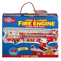 T.S. Shure Fire Engine Shaped Jumbo Floor Puzzle