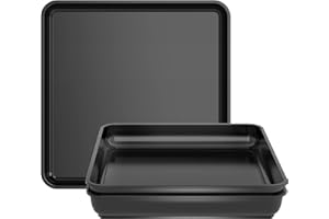 WAYNHUI Square Plant Saucer 6/8/10/12/14/16/18/20Square Plastic Basin Tray Large/Small Water Receiving Tray (Black 18inch 3pack)