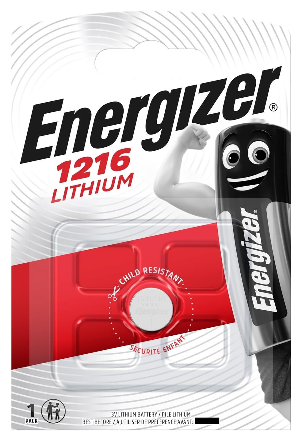 Energizer CR1216 3V Lithium Coin Battery