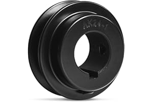 MINERGUY AK24-1 V-Belt Pulley, 2.45" OD 1" Bore V-Belt Sheave, Single Groove, A Belt Section, Cast Iron, for V-Belt