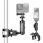ULANZI R105 Super Clamp Camera Mount with 360° Dual Ballhead Magic Arm, Sturdy Y-Shaped 3-Claw Camera Clamp Mount for GoPro Hero 13/12/11/10/9, Insta360 X5/X4, DJI Osmo Pocket 3/2 Action 5 Pro/4