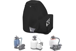 Sobana Sand Filter Pump Cover,600D Waterproof Oxford Fabric Above Ground Pool Pump Cover,Suitable for Most 17-20 Inch Sand Filter Pump on Market (Universal Style)