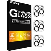 Wiaocit Camera Lens Protector for iPhone 16 Pro/iPhone 16 Pro Max | 3 Pack, 9H Tempered Glass , Ultra HD, Anti-Scratch, Case Friendly