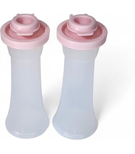 TUPPERWARE Salt and Pepper Shakers Mini Hourglass 4 Inch Personal...