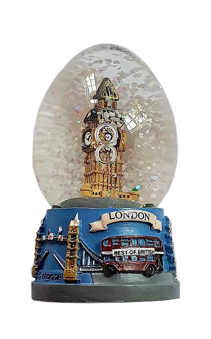 Elgate Classic Snow Globe - Big Ben London Souvenir Snowstorm