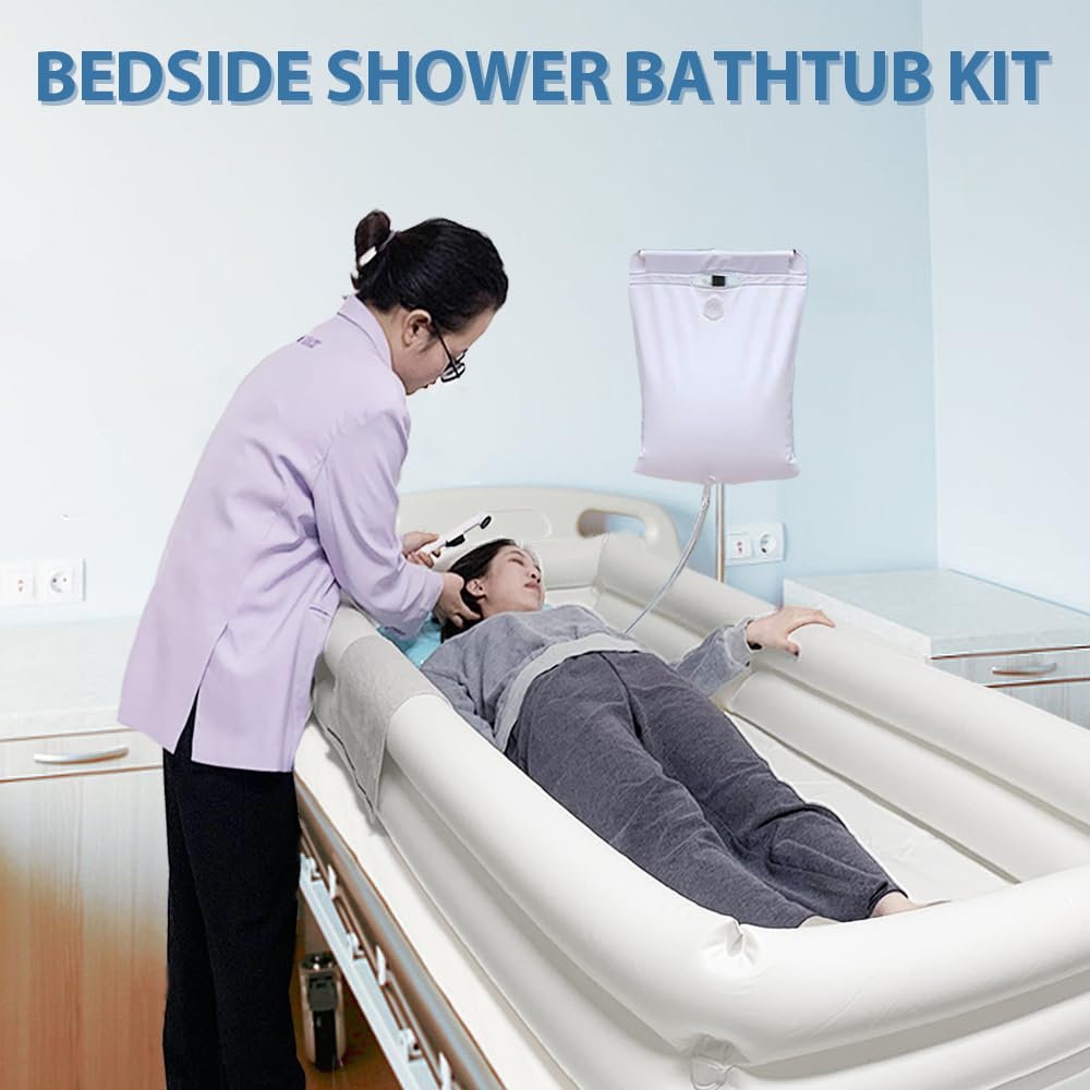 Inflatable Shower Bathtub Kits, Large Bathing Basin System For ...