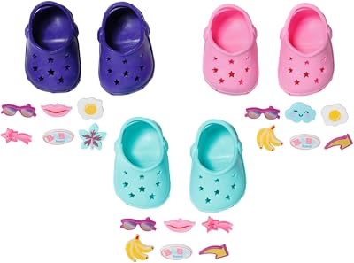 BABY born Shoes with Pins 832837 Dolls Accessories 43 cm Four Colours
