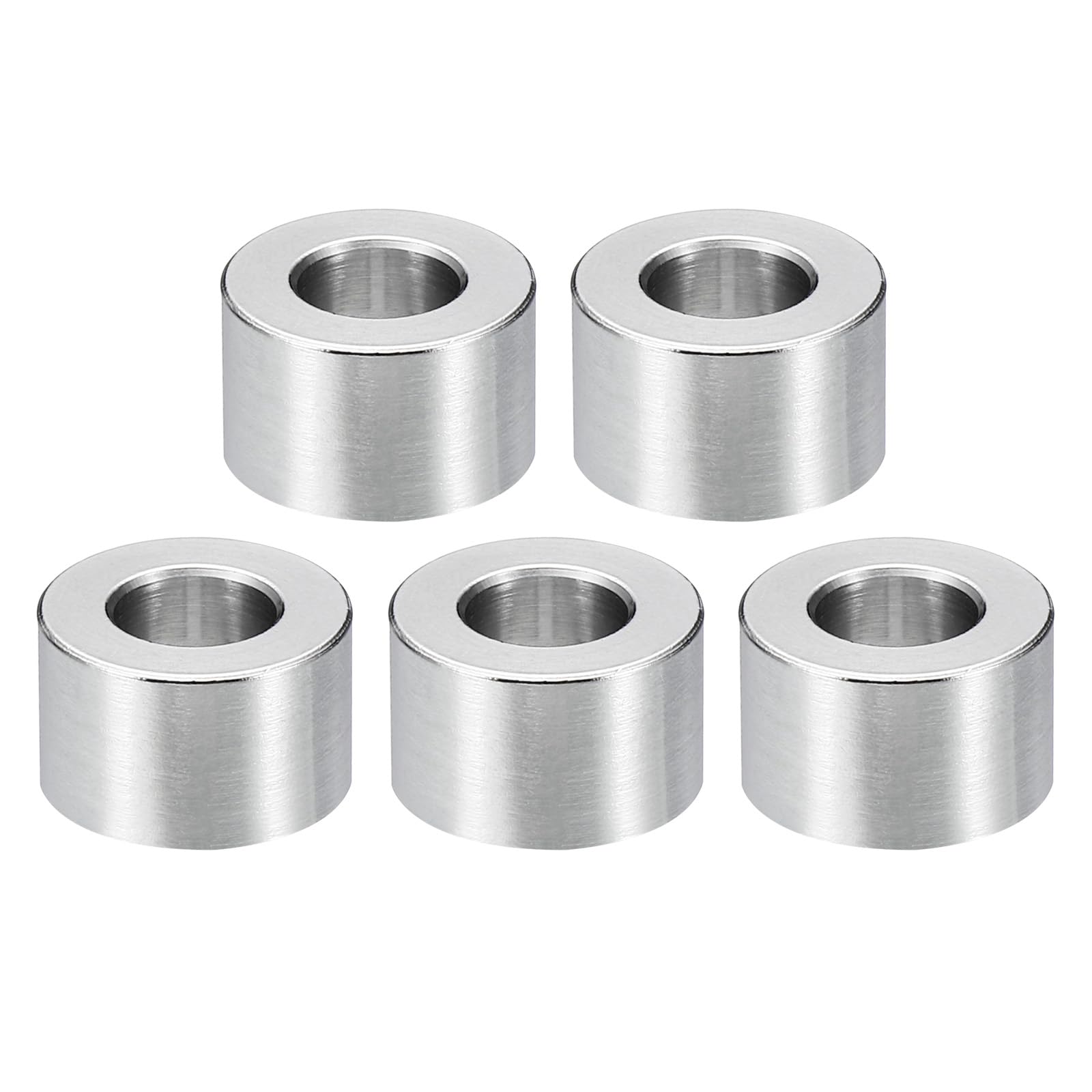 PATIKIL M8 Stainless Steel Spacers, 5Pcs Metal Spacer Stainless Steel 8.2mm ID x 16mm OD x 10mm L Stainless Steel Spacer Screw Standoff for 5/16" or M8 Screw