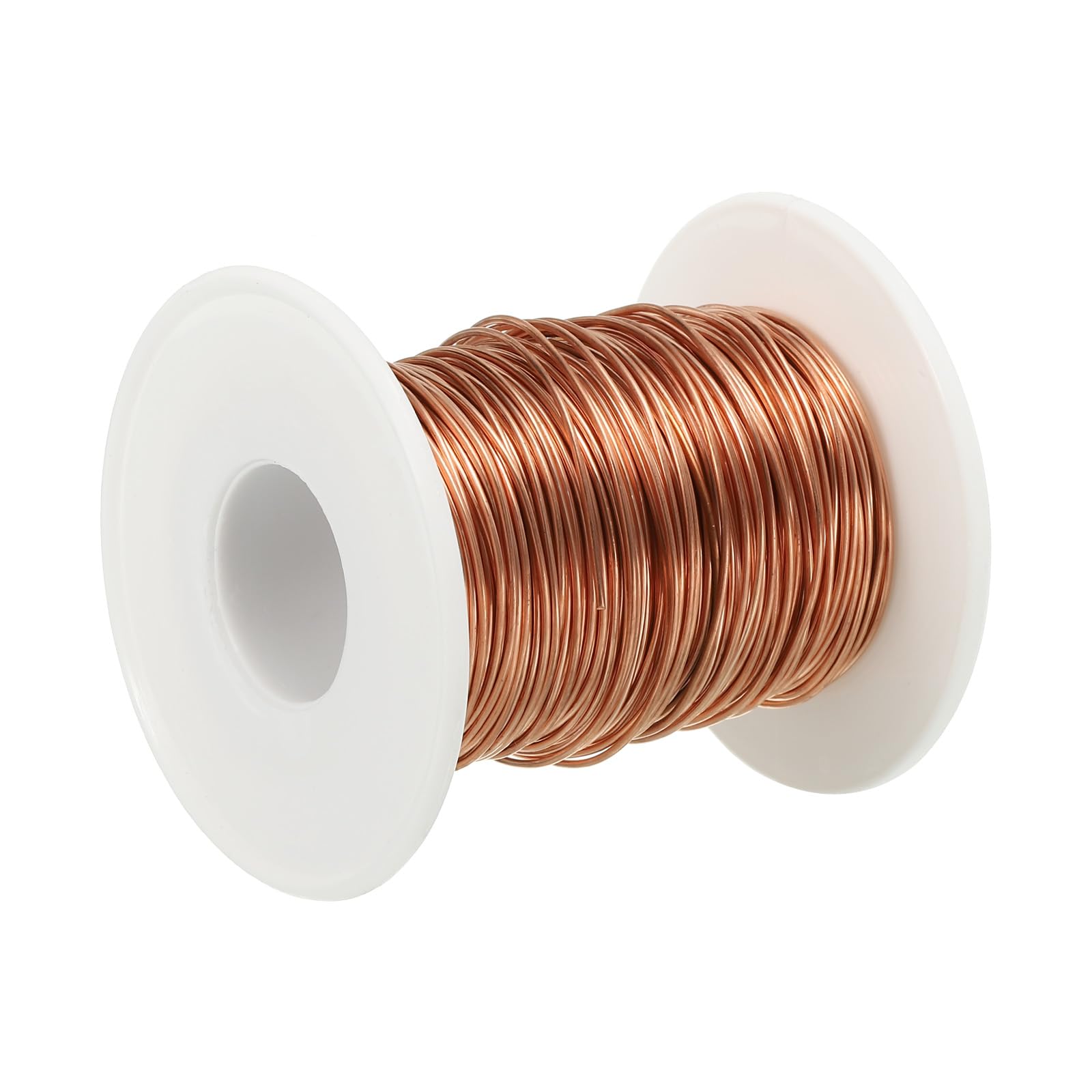 PATIKIL 131 Feet Solid Bare Copper Wire, 21 Gauge 99.9% Pure Copper Wire 0.8mm Soft Beading Wire Metal Plant Stem Ties for Jewelry Craft (40m)