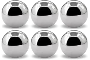 CVGY 6pcs 2''inch Chrome Steel Bearing Balls 51mm Steel Balls Precision Bearing Bulk Bicycle Bearing Balls