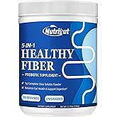 Fiber Supplement - Prebiotic Fiber Supplement Powder, 5g Soluble Fiber Powder with Acacia & Inulin for Daily Digestive Health & Regularity, Gluten & Sugar Free, Vegan, Unflavored - 70 Servings