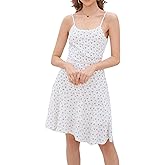 ZTC Floral Summer Dress for Women Spaghetti Strap Sleeveless A-line Dress Casual Beach Daily Wear Perfect for Vacation