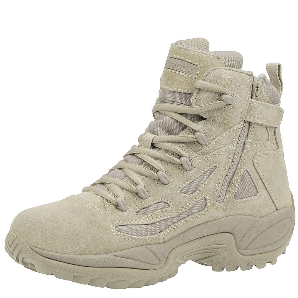 Reebok Mens Rapid Response Rb Soft Toe 6" Stealth Side Zipper Military