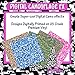 Craftopia digital camouflage self adhesive vinyl sheets 6 pack assortment camo craft vinyl for cricut silhouette cameo craft cutters, stick to glass plastic metal and more
