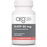 Allergy Research Group 5-HTP 50mg Supplement - Serotonin for Men & Women, Sleep Support, L-5-Hydroxytryptophan, Pure, Vegetarian Capsules - 150 Count