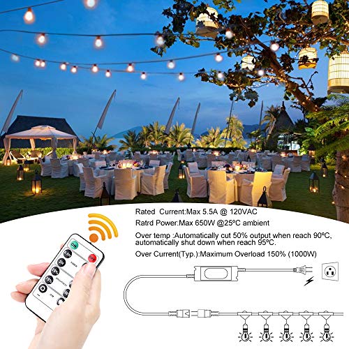 Dimmers 650W For Outdoor Incandescent LED Weatherproof String Lights