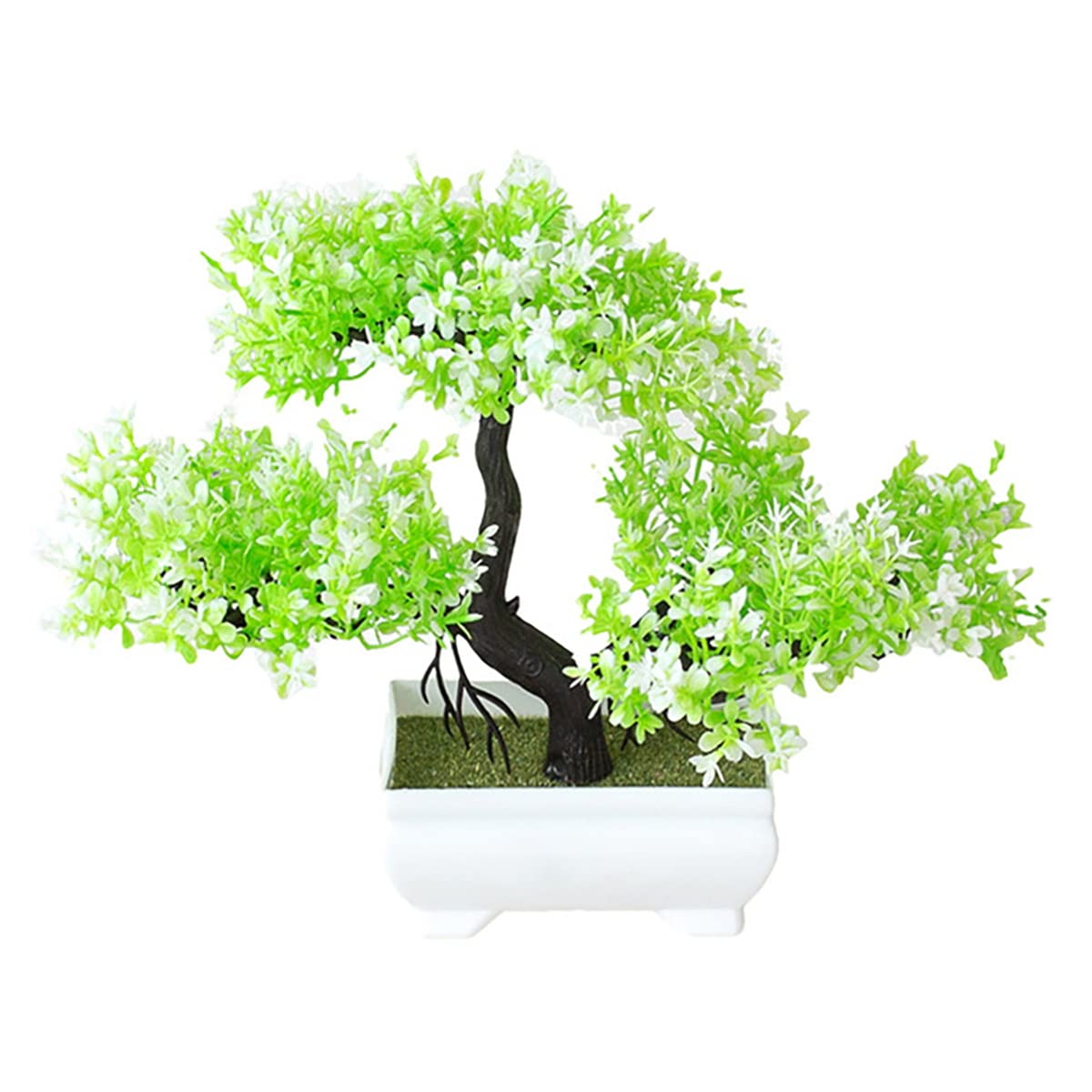 Verve Jelly Artificial Bonsai, Simulation Pine Potted Plant, Desk Display, Fake Tree Pot Ornaments, for Office Home DIY Decorative
