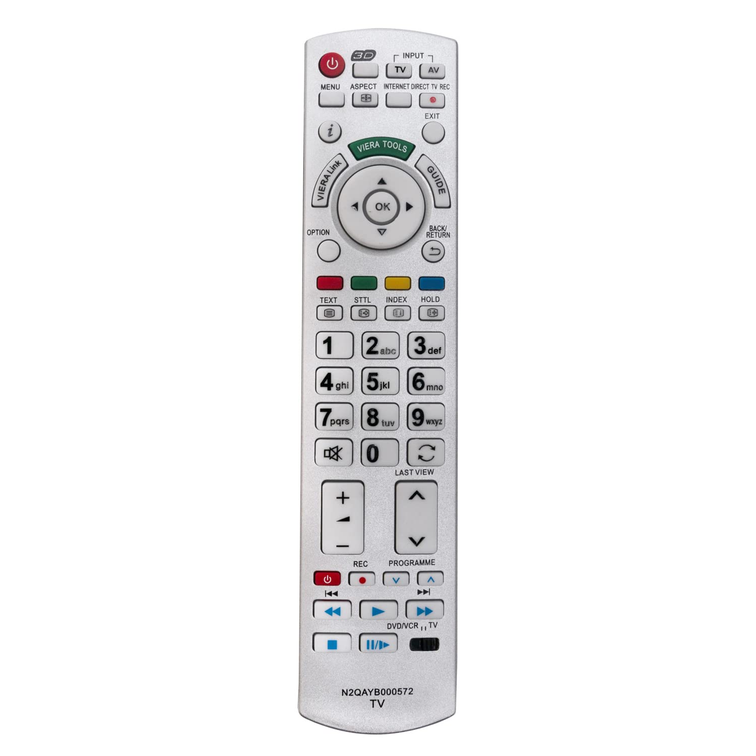 N2QAYB000572 VINABTY Replaced Remote Fit for Panasonic Plasma TV TX-P42GT30B TX-P46GT30B TX-P50GT30B TX-P42ST30E TX-P46ST30E TX-P50ST30E TX-P42UT30B TX-P50UT30B TX-P42GT30E TX-P46GT30E TX-P50GT30E