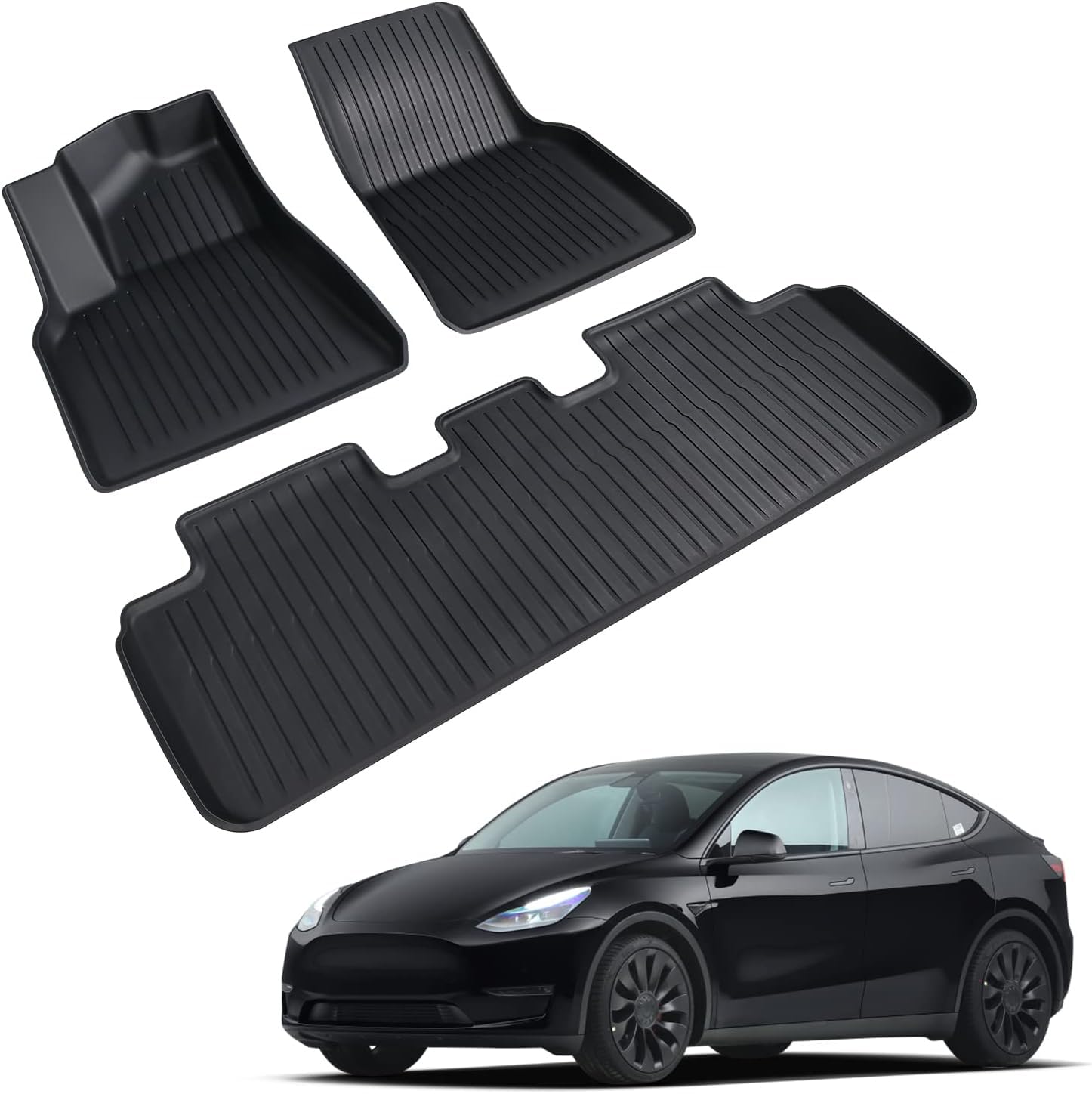 Topfit vloermatten voor Tesla Model Y Juniper 2025-2026 All-weather PU vloermat voor het nieuwe Model Y Anti-slip automatten voor Tesla-interieuraccessoires
