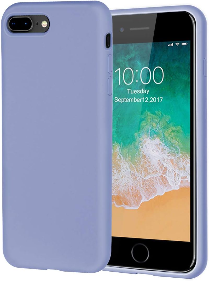 Ananasy iPhone 8 Plus Case,iPhone 7 Plus Case,Soft Silicone Rubber Case with Tempered Glass Screen Full Protector for iPhone 8 Plus,iPhone 7 Plus