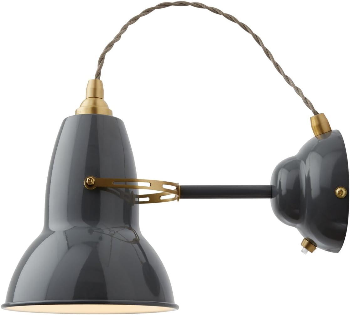 Anglepoise Original 1227 Messing Wandleuchte Grau Amazon De Beleuchtung