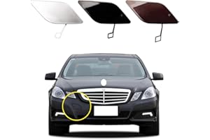 Goholy Car Front Bumper Tow Hook Cover Compatible with Mercedes Benz E-Class W212 E300 E350 E400 E550 2010 2011 2012 2013 Trailer Cover Cap A2128850126 2128850126 Tow Hook Cap Car Accessory Black