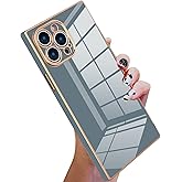 KANGHAR Case Compatible with iPhone 13 Pro Max Luxury Cute Plating Electroplated Design Case Full-Body Anti-Scratch Shockproof Bumper Slim Cover for iPhone 13 Pro Max