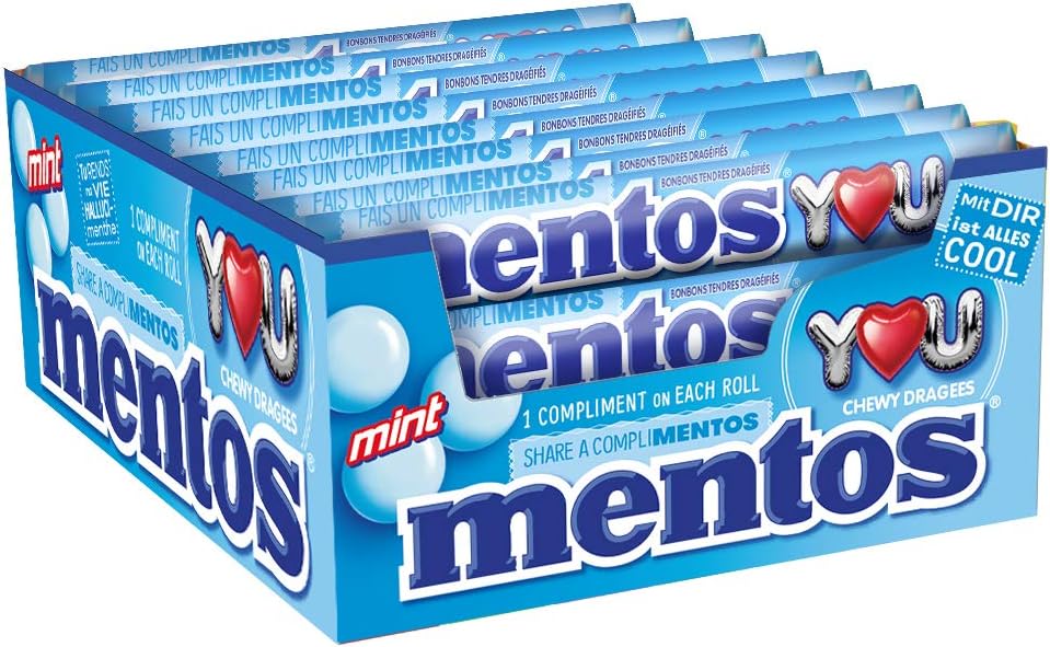 Mentos Mint, 1er Pack (40 x 38 g rollos) Amazon.es Alimentación y bebidas