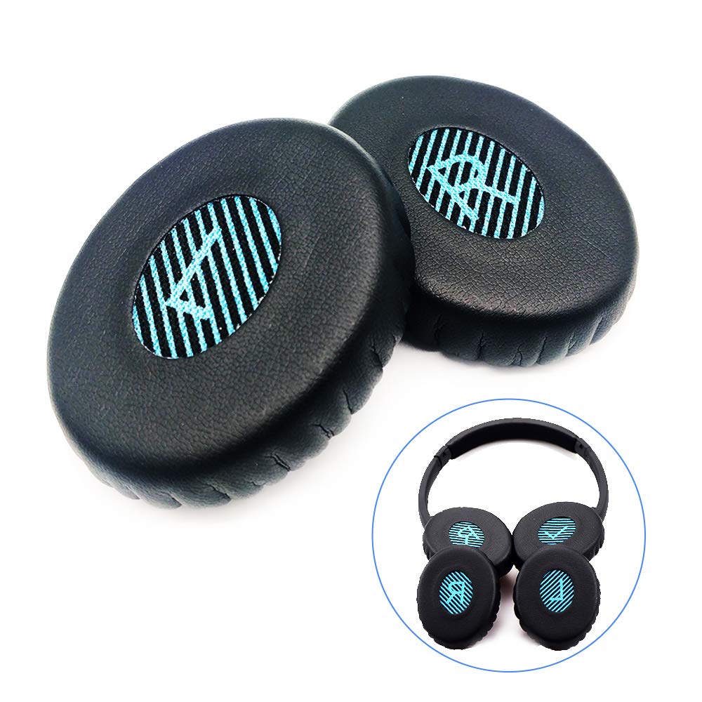 Bose Replacement Ear Pads, Professional Earpads for Bose On-Ear 2 (OE2/2i), SoundTrue, SoundLink Headphones, Black Cushions