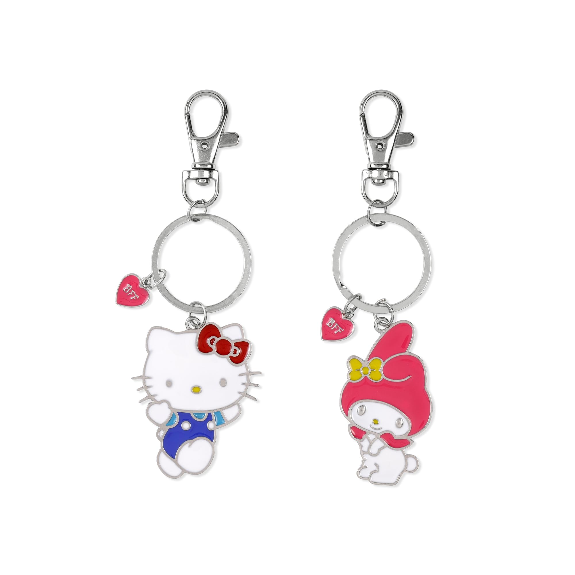 KIDS EUROSWAN Hello Kitty Girls Metal BFF 2 Pcs Keychain Set