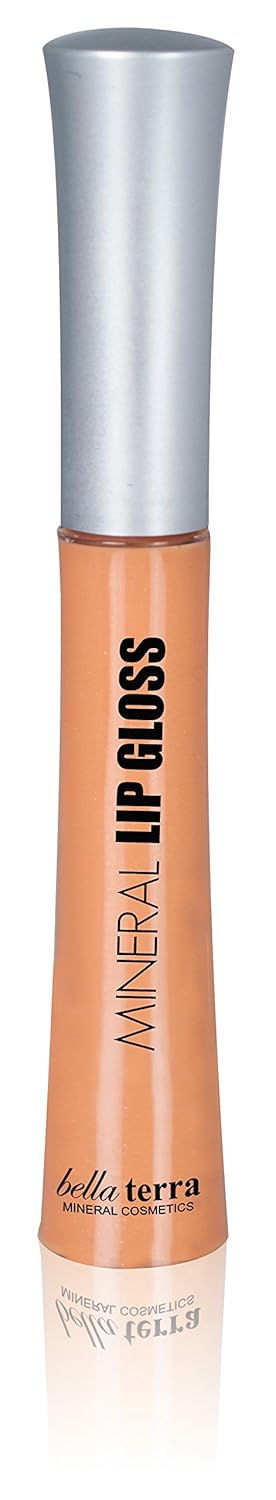 Bella Terra Mineral Lip Gloss | Long Lasting, Vitamin C, Moisturizing Lip Balm Lipstick (Piece of Cake)