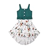 Newborn Baby Girl Short Tops Tanks+Hawaiian Luau