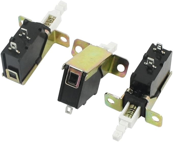 3 Pcs 2 Pin SPST Spring Loaded Locking Push Button Switch Amazon.co.uk DIY & Tools